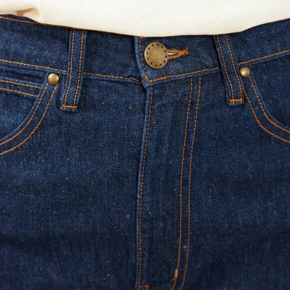 THE GREAT Miner Jean Womens 31 Blue Denim High Rise Straight Leg Relaxed Wide - Picture 2 of 16